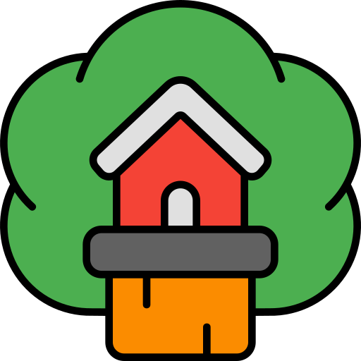 Tree house Generic Outline Color icon