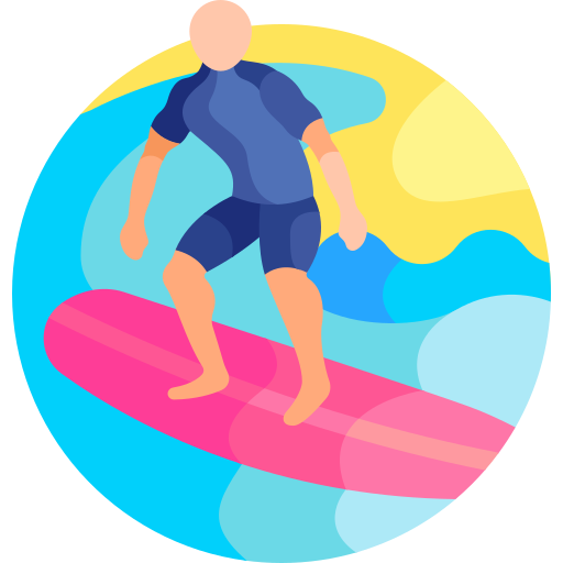 서핑 Detailed Flat Circular Flat icon