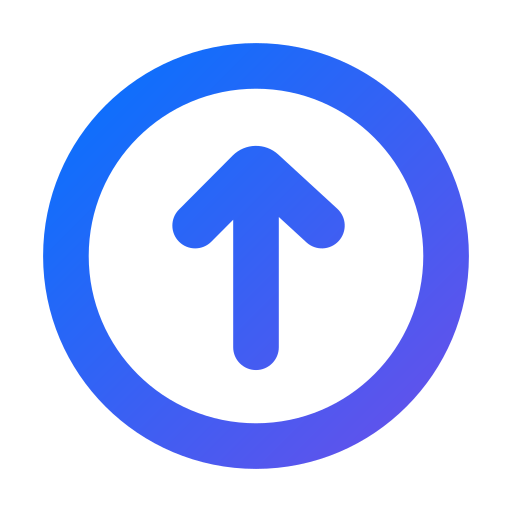 strzałka w górę Generic Gradient ikona