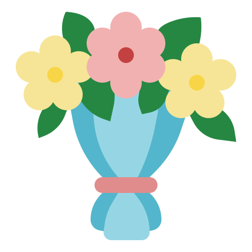 Bouquet PongsakornRed Flat icon