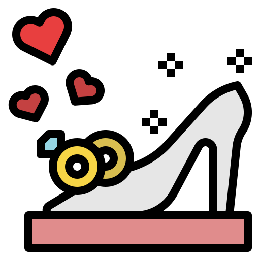 High heels PongsakornRed Lineal Color icon