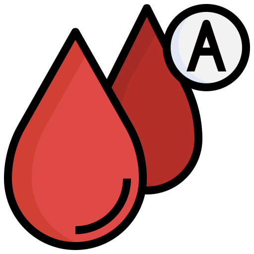 Blood type a Generic Outline Color icon