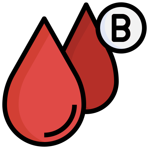 Blood type b Generic Outline Color icon