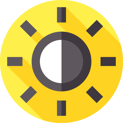 jasność Flat Circular Flat ikona