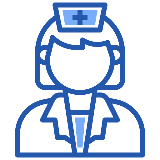 verpleegkundige Generic Blue icoon