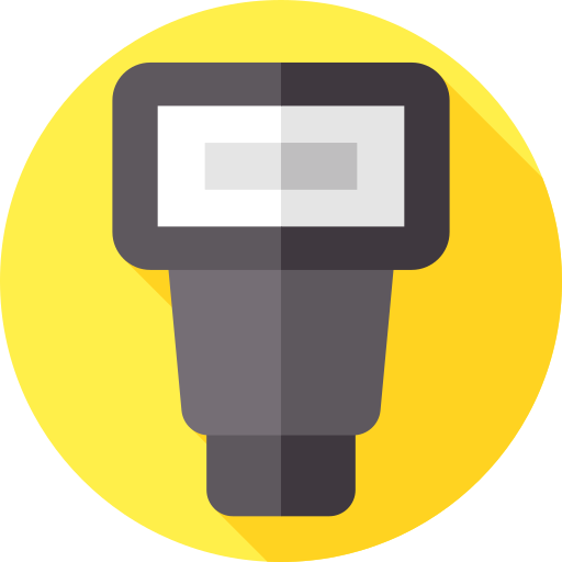 Flash Flat Circular Flat icon