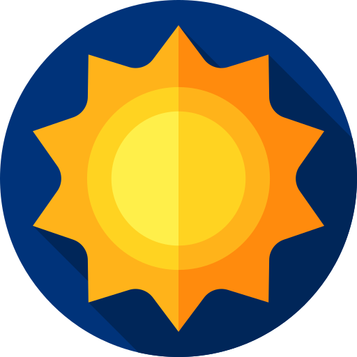 Sunny Flat Circular Flat icon