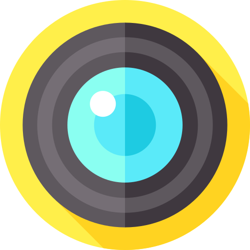 lente Flat Circular Flat icona