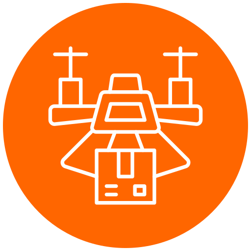 Drone delivery Generic Flat icon