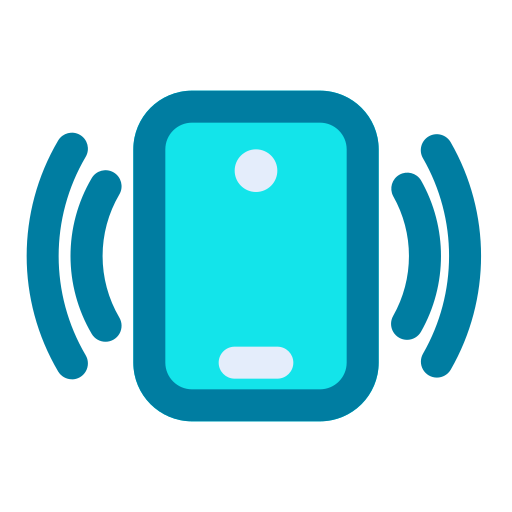 携帯電話 Generic Blue icon