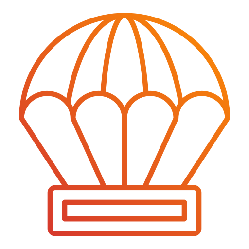 parachute Generic Gradient icoon