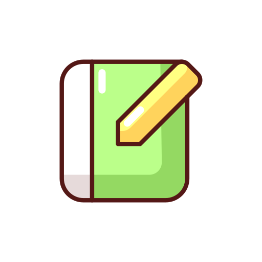 kladblok Generic Outline Color icoon