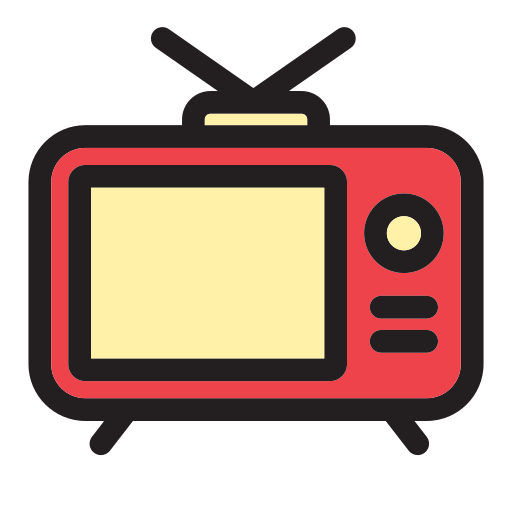 antena de televisión Generic Outline Color icono