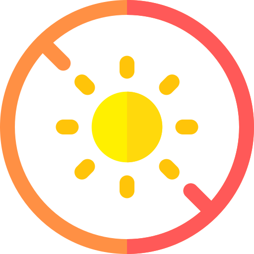 太陽がない Basic Rounded Flat icon