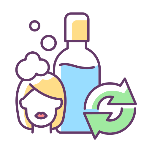 botella reutilizable Generic Thin Outline Color icono