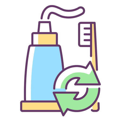 Tooth paste Generic Thin Outline Color icon
