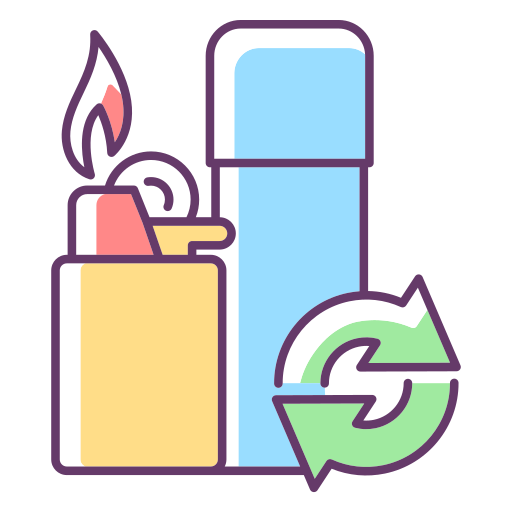 feuerzeug Generic Thin Outline Color icon