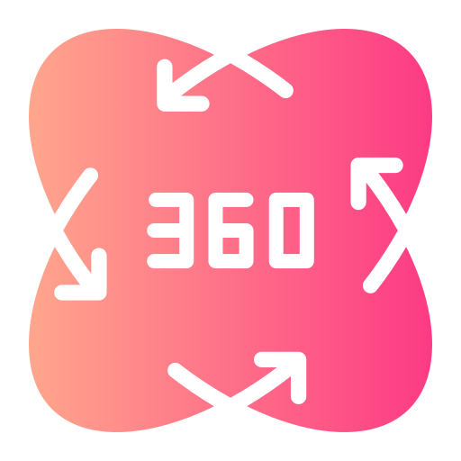 360 gradi Generic Flat Gradient icona