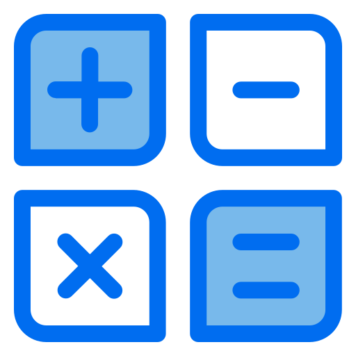 電卓 Generic Blue icon