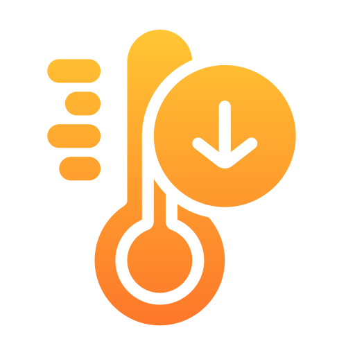 control de temperatura Generic Flat Gradient icono