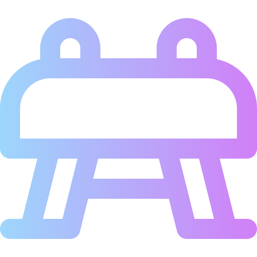 Vaulting horse Super Basic Rounded Gradient icon