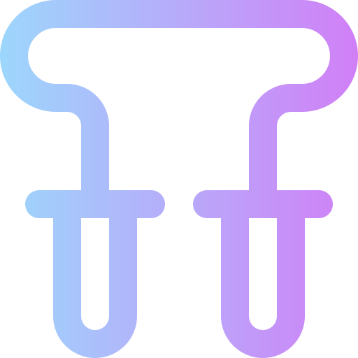 Skipping rope Super Basic Rounded Gradient icon