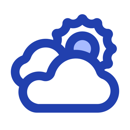 día nublado Generic Blue icono