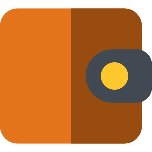 財布 Basic Rounded Flat icon