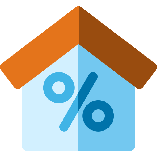 Mortgage Basic Rounded Flat icon