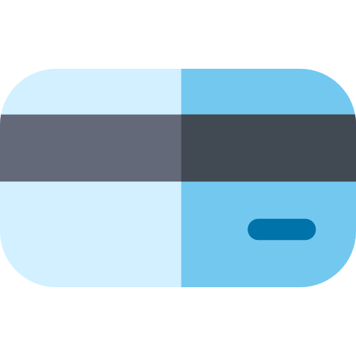 karta kredytowa Basic Rounded Flat ikona