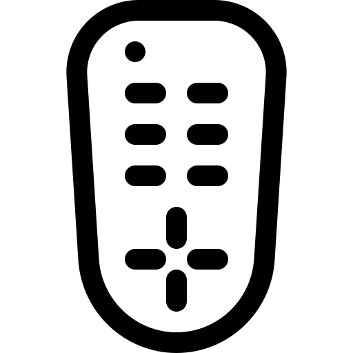 telecomando Basic Rounded Lineal icona