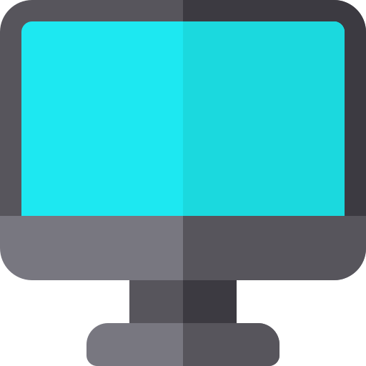 Monitor Basic Rounded Flat icon