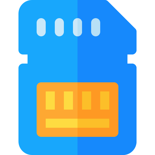 메모리 카드 Basic Rounded Flat icon
