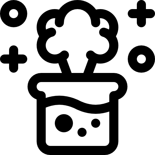 Химическая реакция Basic Rounded Lineal иконка