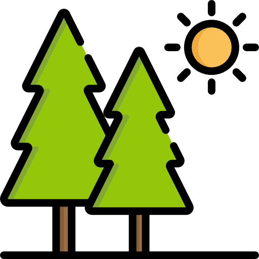 Деревья Special Lineal color иконка