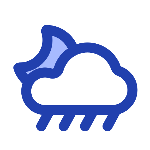 夜の雨 Generic Blue icon