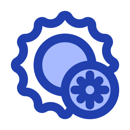 雪の多い Generic Blue icon