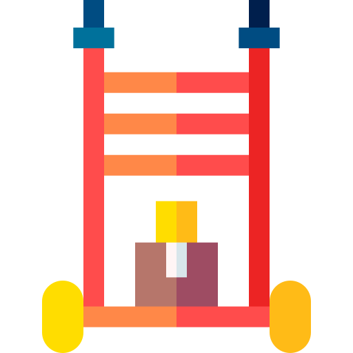trolley Basic Straight Flat icoon