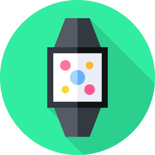 inteligentny zegarek Flat Circular Flat ikona