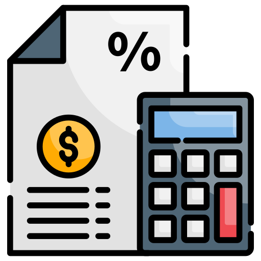Tax calculate Generic Outline Color icon