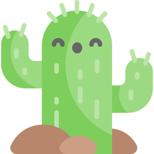 cactus Kawaii Flat Icône