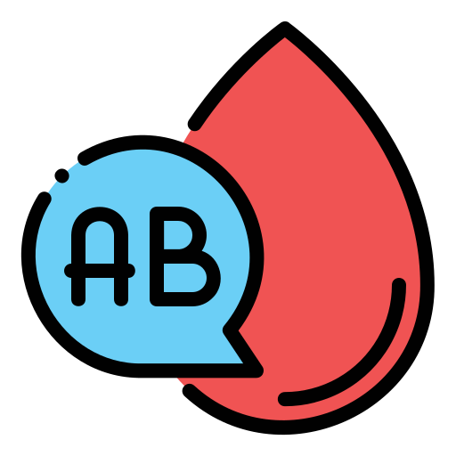 grupa krwi ok Generic Outline Color ikona