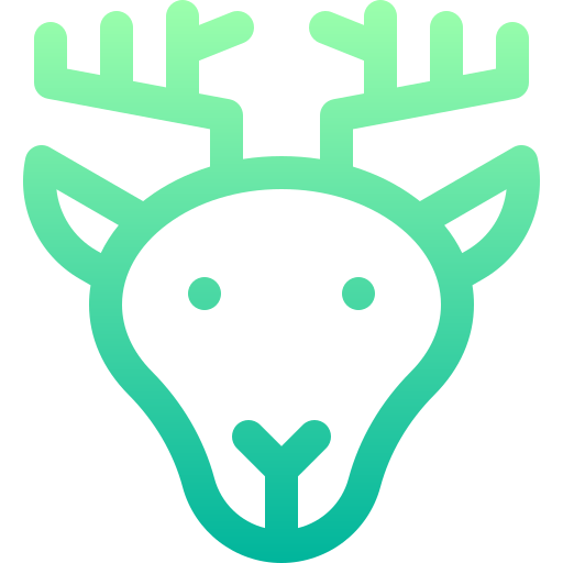 鹿 Basic Gradient Lineal color icon