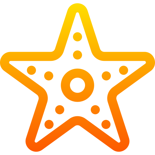морская звезда Basic Gradient Lineal color иконка