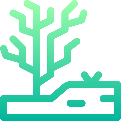 Сухое дерево Basic Gradient Lineal color иконка