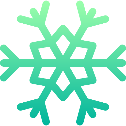 Снежинка Basic Gradient Lineal color иконка
