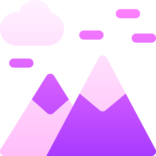 montagna Basic Gradient Gradient icona