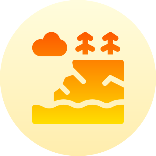 崖 Basic Gradient Circular icon