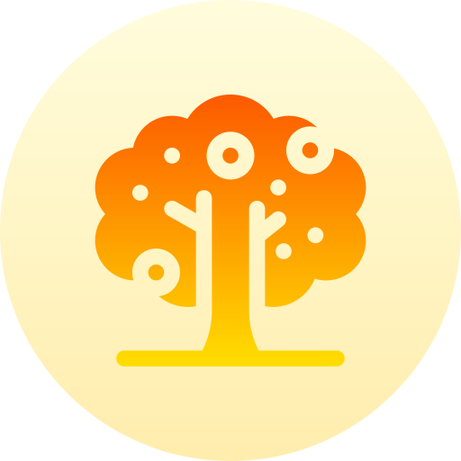 drzewo owocowe Basic Gradient Circular ikona