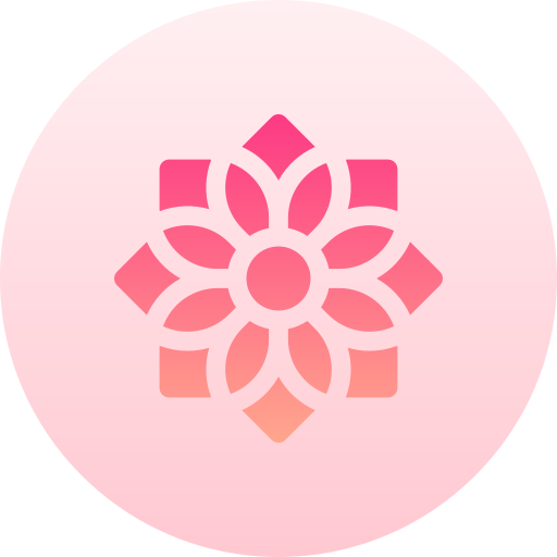 꽃 Basic Gradient Circular icon